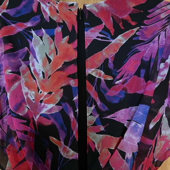 Joseph Ribkoff Tropical Chiffon Dress - Picture 6 of 14